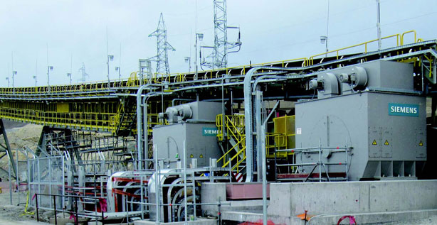 西门子向秘鲁矿厂提供“世界最大”无齿轮传送带驱动器